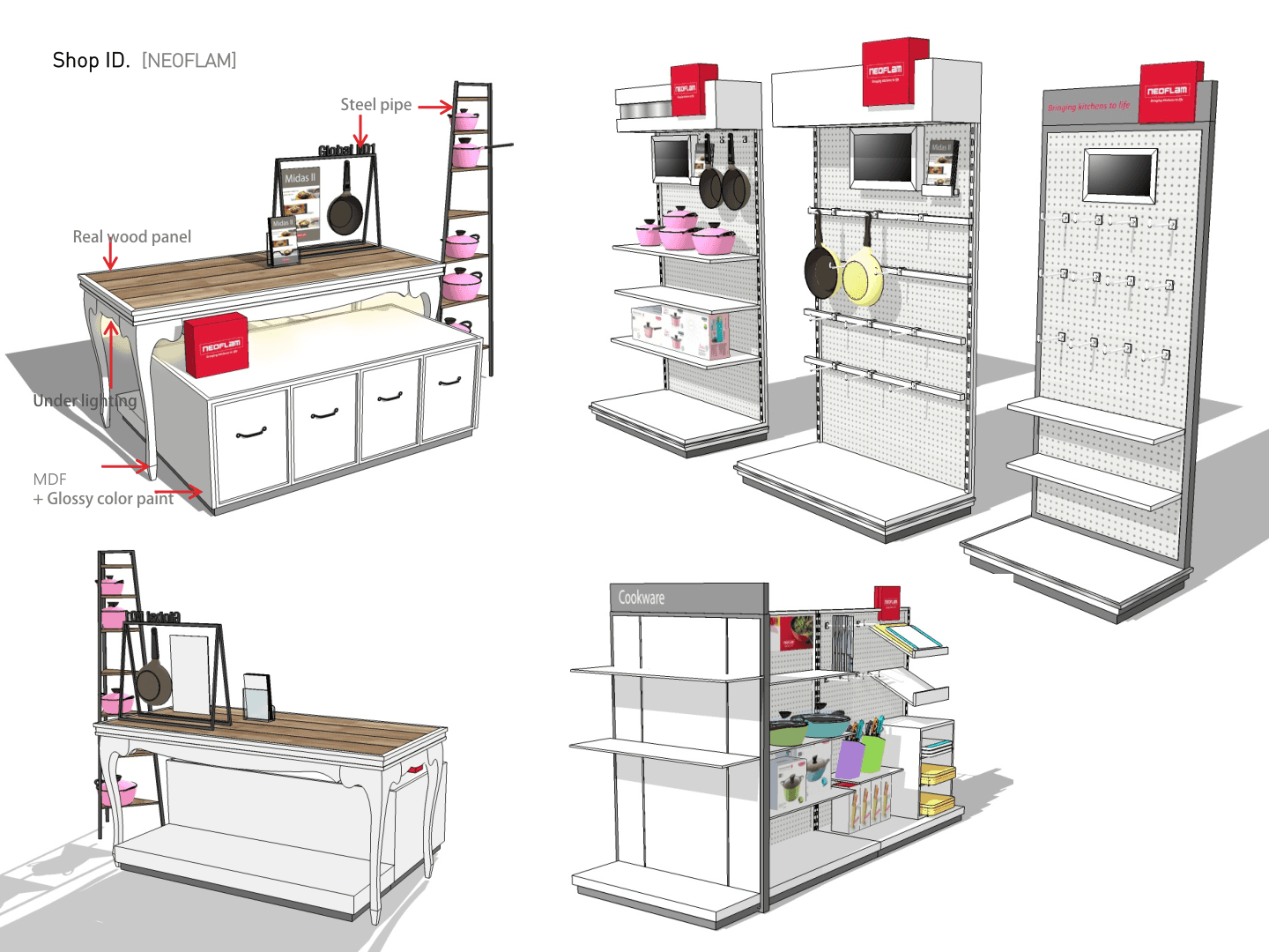 NEOFLAM Shop Identity & Exhibition