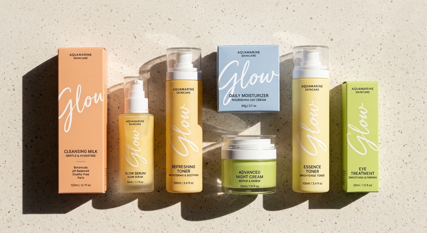 Aquamarine Glow Skincare Package