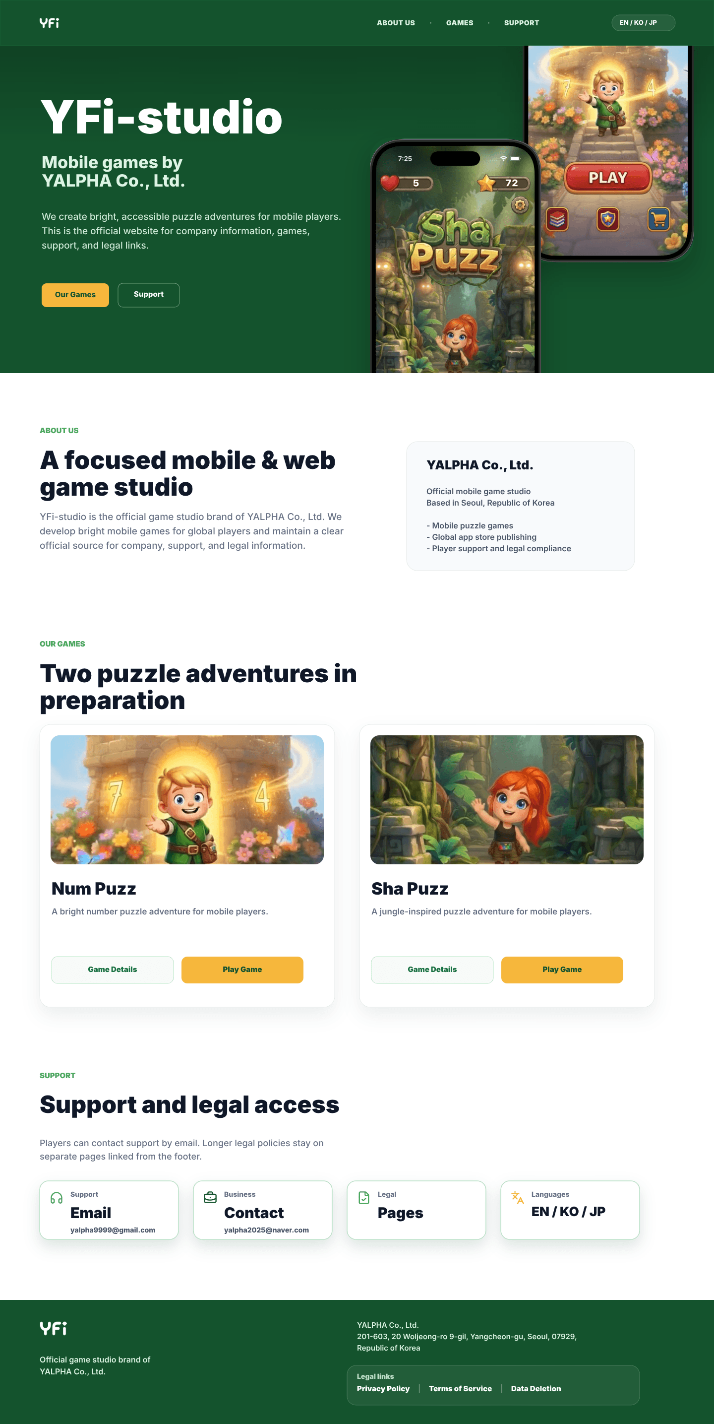 Yfi-Studio Official Website